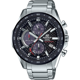 Front view of Casio Classic Slim Chronograph EFS-S540DB-1AUEF Mens Watch on white background