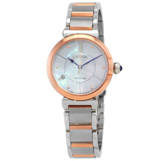 Front view of Citizen EM1074-82D Womens Watch on white background