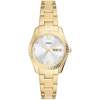 Front view of Fossil Scarlette ES5199 Womens Watch on white background