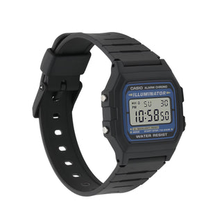 Casio Retro Vintage F-105W-1A Black Resin Unisex Watch