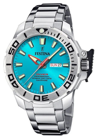 Front view of Festina F20665-6 Mens Watch on white background