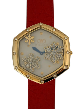 Front view of Wintex Milano Fiocco Di Neve FIOCCO DI NEVE_G ROSSO Womens Watch on white background