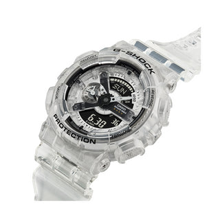 Angle shot of Casio Clear Remix 40Th Annivresary GA-114RX-7AER Mens Watch on white background