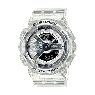 Front view of Casio Clear Remix 40Th Annivresary GA-114RX-7AER Mens Watch on white background