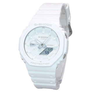 Front view of Casio GA-2100-7A7 Mens Watch on white background