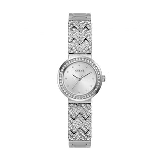 Angle shot of Guess Treasure GW0476L1 Womens Watch on white background