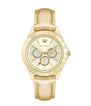 Front view of Juicy Couture JC_1220GPGD Womens Watch on white background