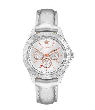 Front view of Juicy Couture JC_1221SVSI Womens Watch on white background