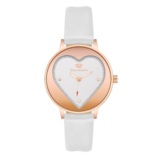 Front view of Juicy Couture JC_1234RGWT Womens Watch on white background