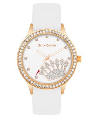 Front view of Juicy Couture JC_1342RGWT Womens Watch on white background