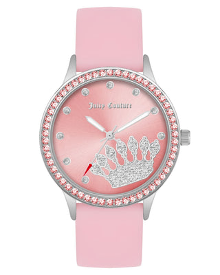 Front view of Juicy Couture JC_1343SVPK Womens Watch on white background