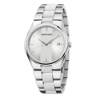 Front view of Calvin Klein Contrast K9E211K6 Mens Watch on white background