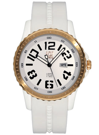 Front view of Light Time Speedway L160D Unisex Watch on white background