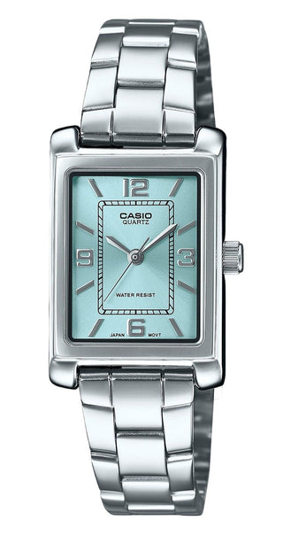 Front view of Casio LTP-1234DD-2A Womens Watch on white background