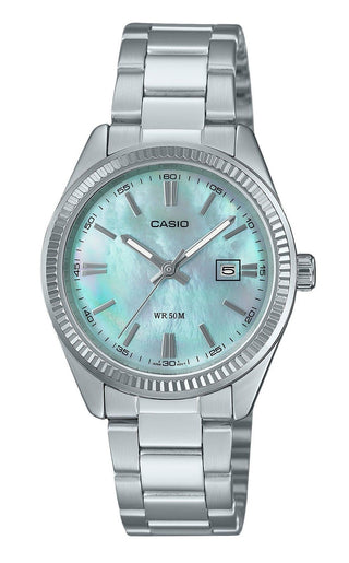 Front view of Casio LTP-1302DS-2AV Womens Watch on white background