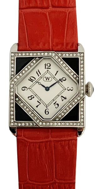 Front view of Wintex Milano MILLE910_B ROSSO Womens Watch on white background