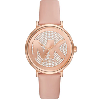 Front view of Michael Kors Addyson MK2957 Womens Watch on white background