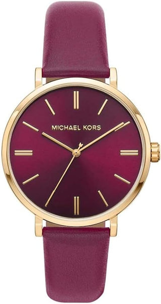 Front view of Michael Kors Addyson MK2970 Womens Watch on white background