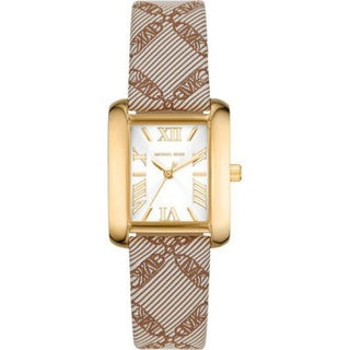 Front view of Michael Kors Emery Mini MK2990 Womens Watch on white background