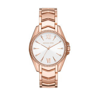 Front view of Michael Kors Abbey MK6694 Womens Watch on white background