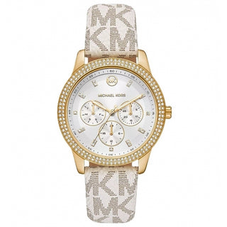 Front view of Michael Kors Tibby MK6967 Womens Watch on white background