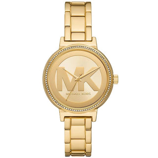 Front view of Michael Kors Sofie MKO1051 Womens Watch on white background