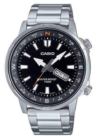 Front view of Casio MTD-130D-1A4V Mens Watch on white background