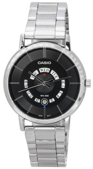 Front view of Casio MTP-B135D-1A Mens Watch on white background