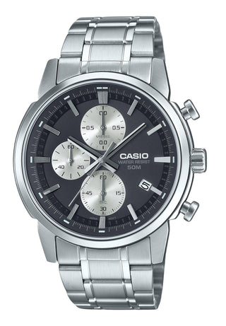 Front view of Casio MTP-E510D-1A2V Mens Watch on white background