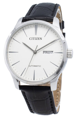 Front view of Citizen NH8350-08B Mens Watch on white background