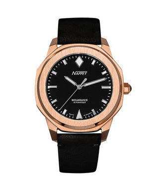 Front view of Nappey NY41-BD1M-3B1A.-.NW Mens Watch on white background