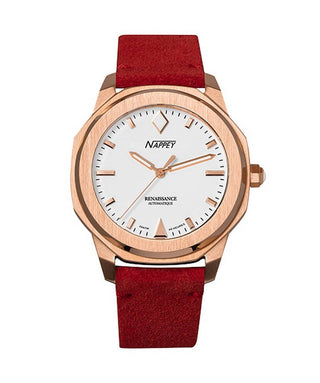 Front view of Nappey NY41-BD2M-3B6A.-.NW Mens Watch on white background