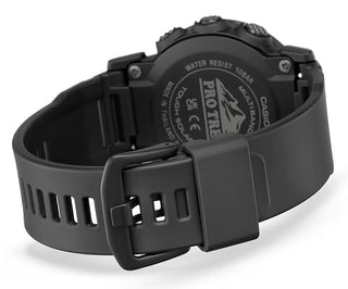 Angle shot of Casio Pro-Trek PRW-35Y-1BER Black Resin Mens Watch on white background