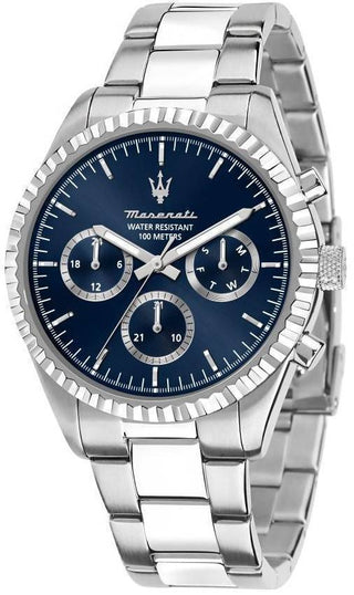 Front view of Maserati R8853100022 Mens Watch on white background