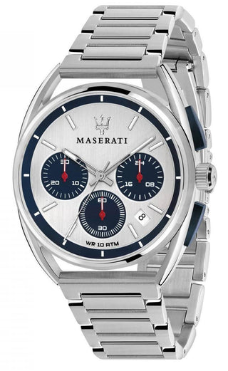 Front view of Maserati R8873632001- Mens Watch on white background