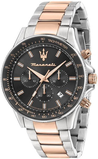 Front view of Maserati R8873640021- Mens Watch on white background