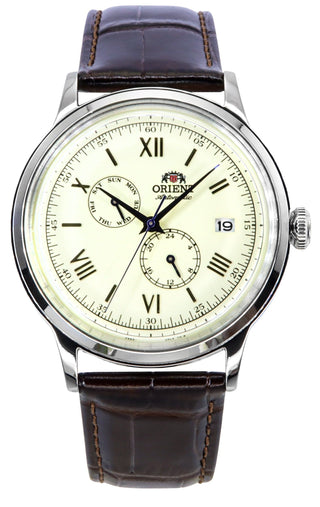 Front view of Orient RA-AK0702Y Mens Watch on white background