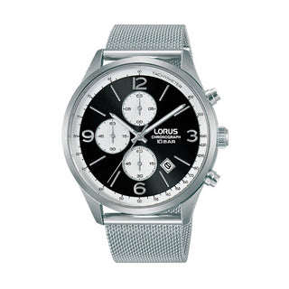 Front view of Lorus Dress Chronograph RM317HX9 Mens Watch on white background