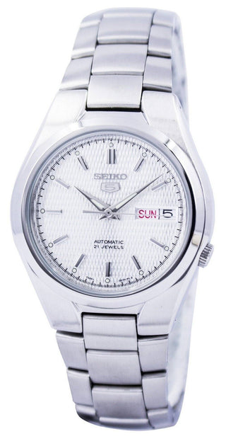 Front view of Seiko SNK601K1 Mens Watch on white background