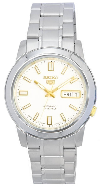 Front view of Seiko SNKK07J1 Mens Watch on white background