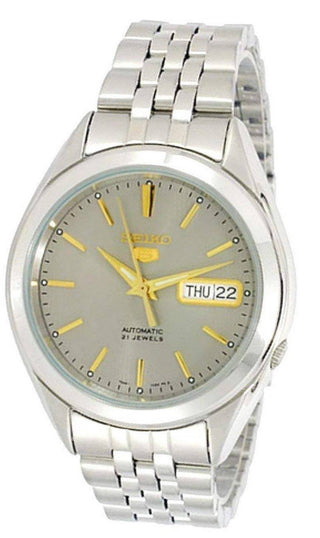 Front view of Seiko SNKL19K1 Mens Watch on white background