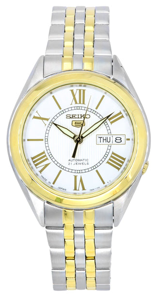 Front view of Seiko SNKL36J1 Mens Watch on white background