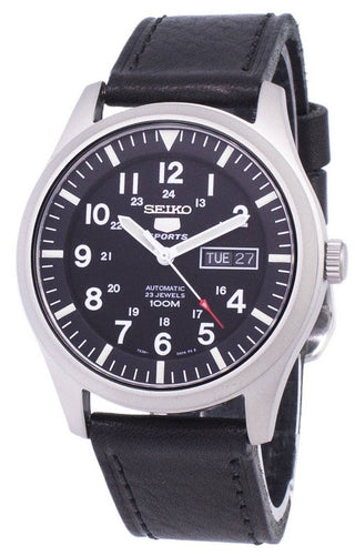 Front view of Seiko SNZG15K1-VAR-LS8 Mens Watch on white background