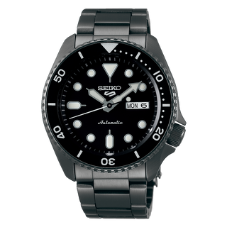 Front view of Seiko 5 Sports SRPD65K1 Watch on white background