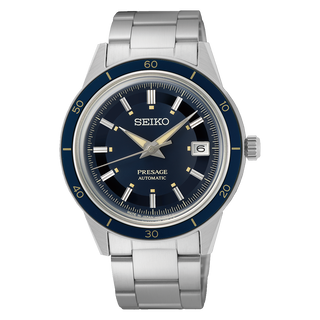 Front view of Seiko Presage SRPG05J1 Mens Watch on white background