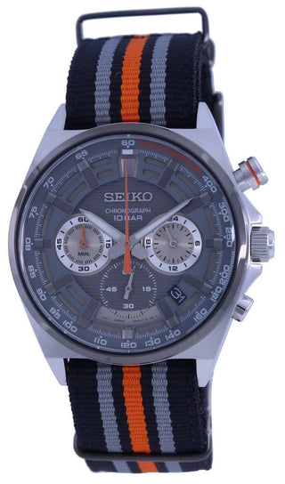 Front view of Seiko SSB403P1 Mens Watch on white background