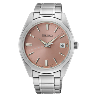 Front view of Seiko SUR523P1 Watch on white background