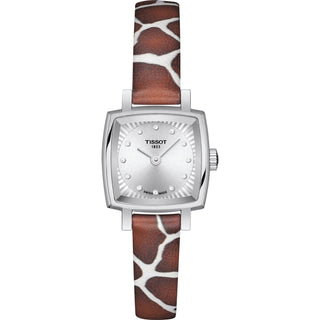 Front view of Tissot Lovely W-Diamonds T0581091703600 Womens Watch on white background