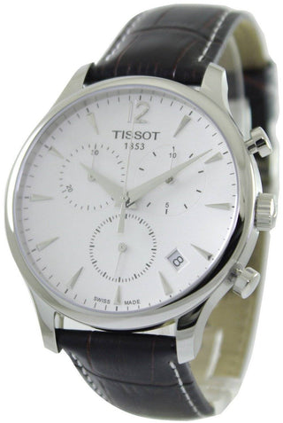 Front view of Tissot Chronograph T063.617.16.037.00 Mens Watch on white background