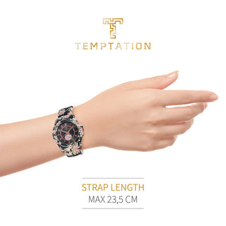 Angle shot of Temptation TEA-2015-08 Womens Watch on white background